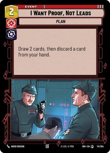 I Want Proof, Not Leads