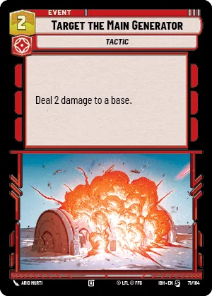 Target the Main Generator