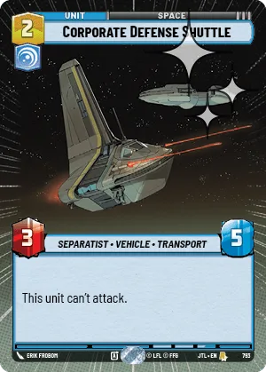 Corporate Defense Shuttle