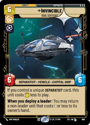 Invincible - Naval Adversary