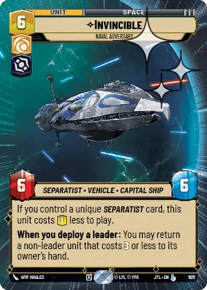 Invincible - Naval Adversary