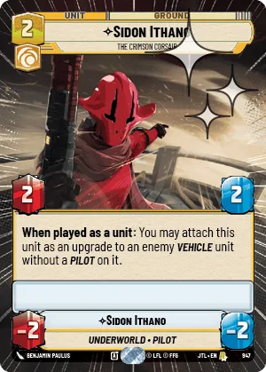 Sidon Ithano - The Crimson Corsair