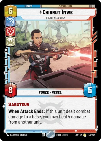 Chirrut Îmwe - I Don't Need Luck