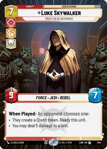 Luke Skywalker - Profit or Be Destroyed