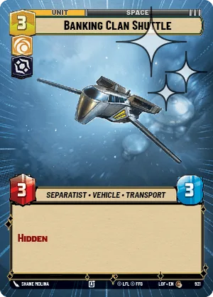 Banking Clan Shuttle