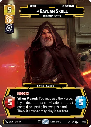 Baylan Skoll - Enigmatic Master