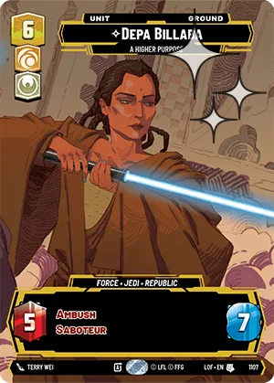 Depa Billaba - A Higher Purpose