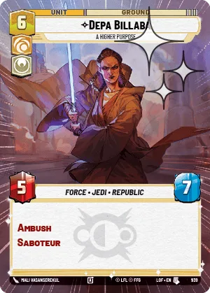 Depa Billaba - A Higher Purpose