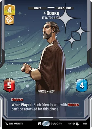 Dooku - It Is Too Late