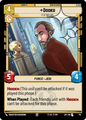 Dooku - It Is Too Late