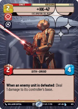 HK-47 - Exclamation: Die, Meatbag!