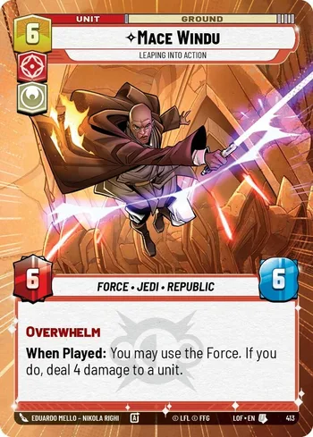 Mace Windu - Leaping into Action
