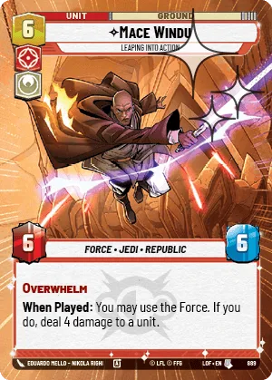 Mace Windu - Leaping into Action