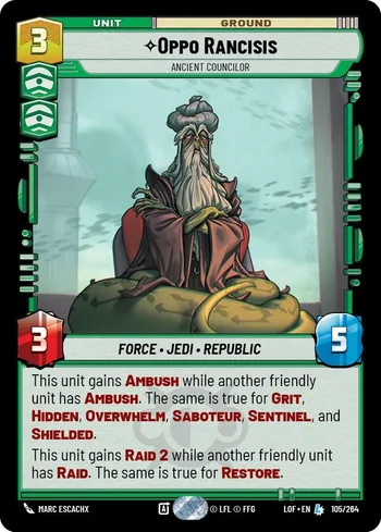 Oppo Rancisis - Ancient Councilor