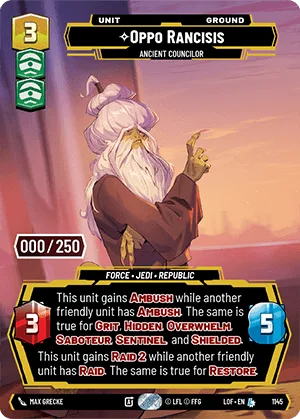 Oppo Rancisis - Ancient Councilor