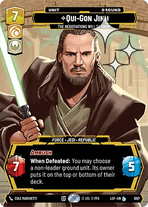 Qui-Gon Jinn - The Negotiations Will Be Short
