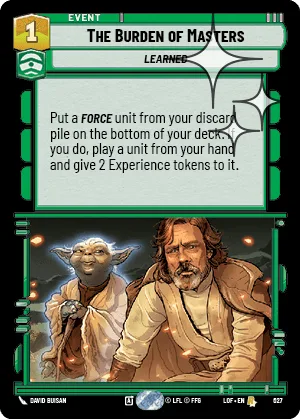 The Burden of Masters