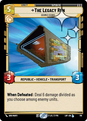 The Legacy Run - Doomed Debris