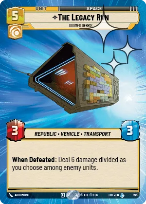 The Legacy Run - Doomed Debris