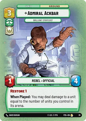 Admiral Ackbar - Brilliant Strategist