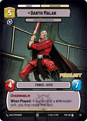 Darth Malak - Covetous Apprentice