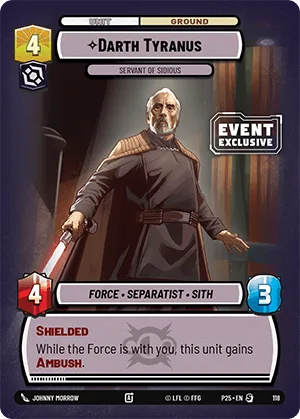 Darth Tyranus - Servant of Sidious