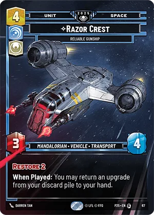 Razor Crest - Reliable Gunship