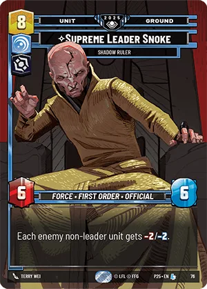 Supreme Leader Snoke - Shadow Ruler