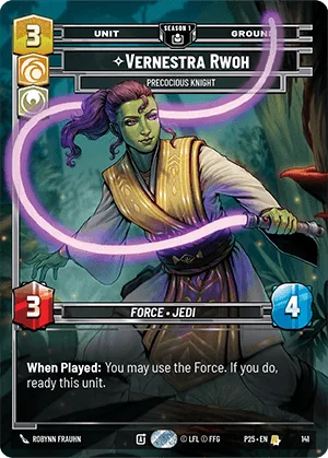 Vernestra Rwoh - Precocious Knight