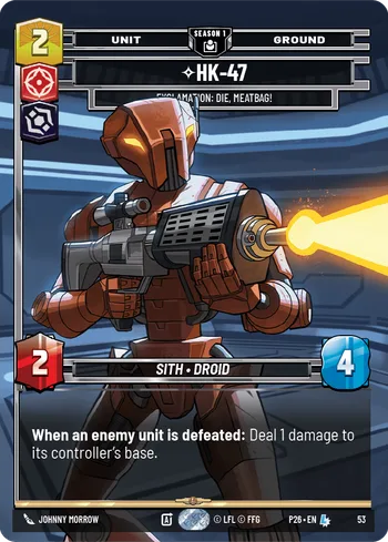 HK-47 - Exclamation: Die, Meatbag!