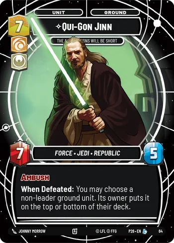 Qui-Gon Jinn - The Negotiations Will Be Short