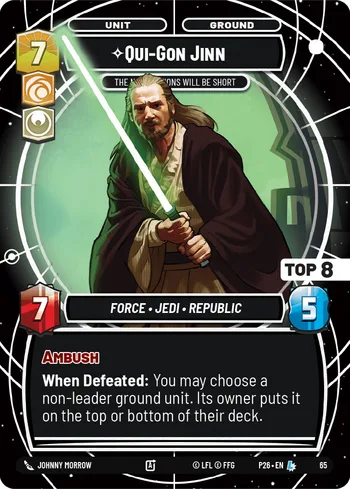Qui-Gon Jinn - The Negotiations Will Be Short