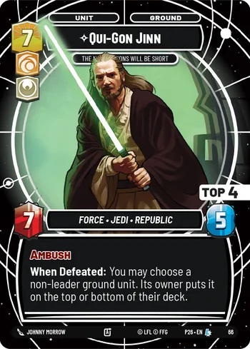 Qui-Gon Jinn - The Negotiations Will Be Short