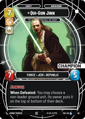Qui-Gon Jinn - The Negotiations Will Be Short