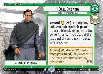 Bail Organa - Doing Everything He Can