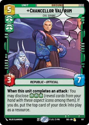Chancellor Valorum - Civil Servant