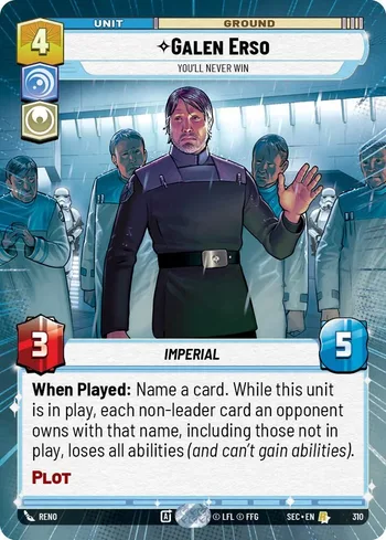 Galen Erso - You'll Never Win