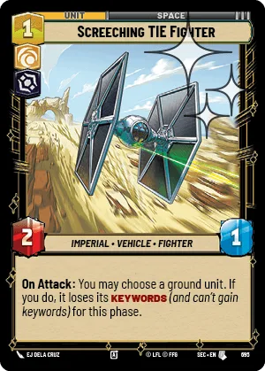Screeching TIE Fighter
