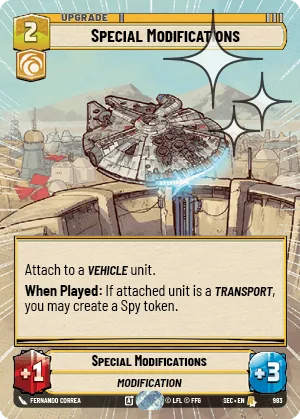 Special Modifications