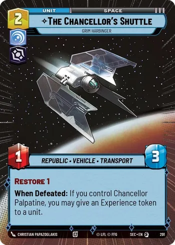 The Chancellor's Shuttle - Grim Harbinger
