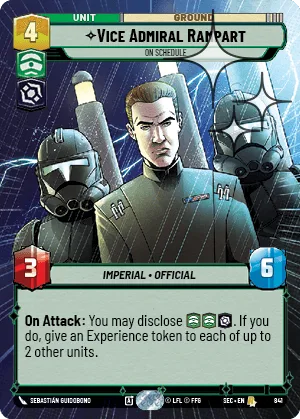 Vice Admiral Rampart - On Schedule