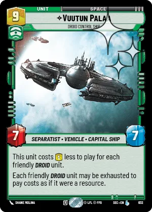 Vuutun Palaa - Droid Control Ship