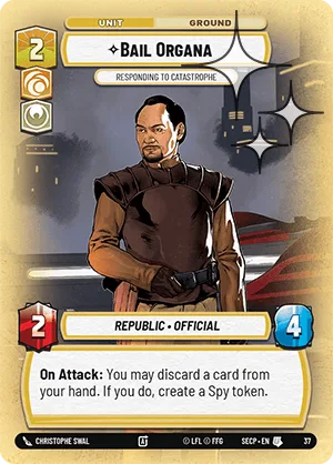 Bail Organa - Responding to Catastrophe
