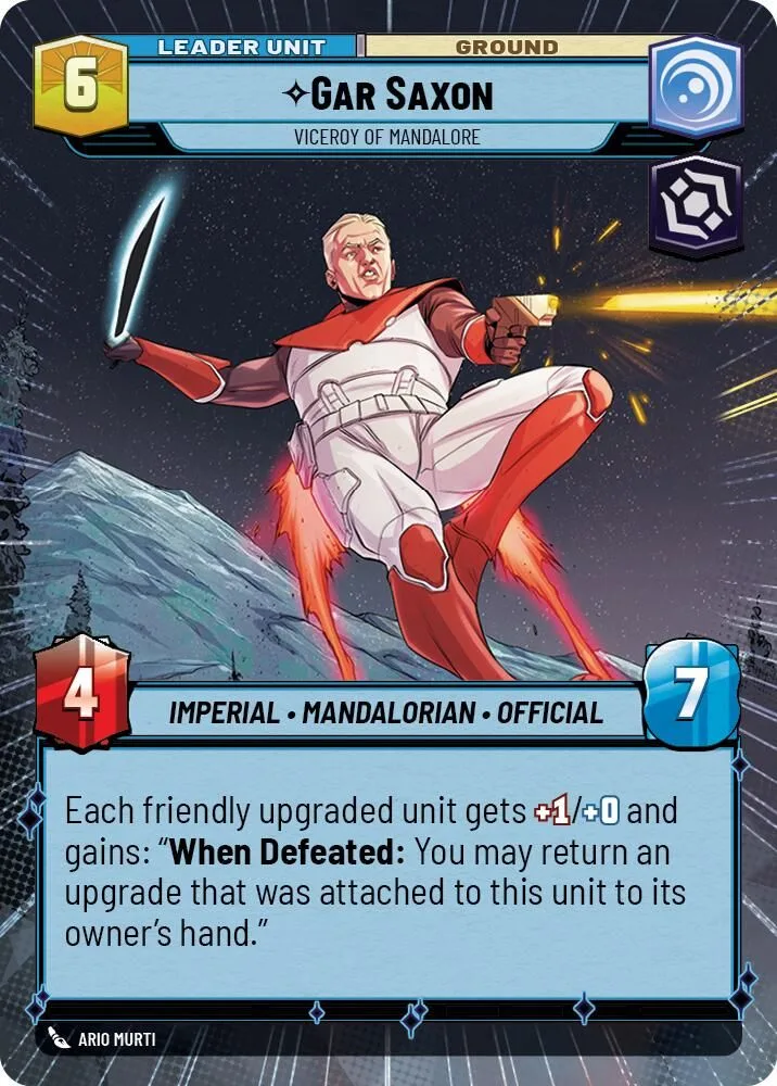 Gar Saxon - Viceroy of Mandalore (back)