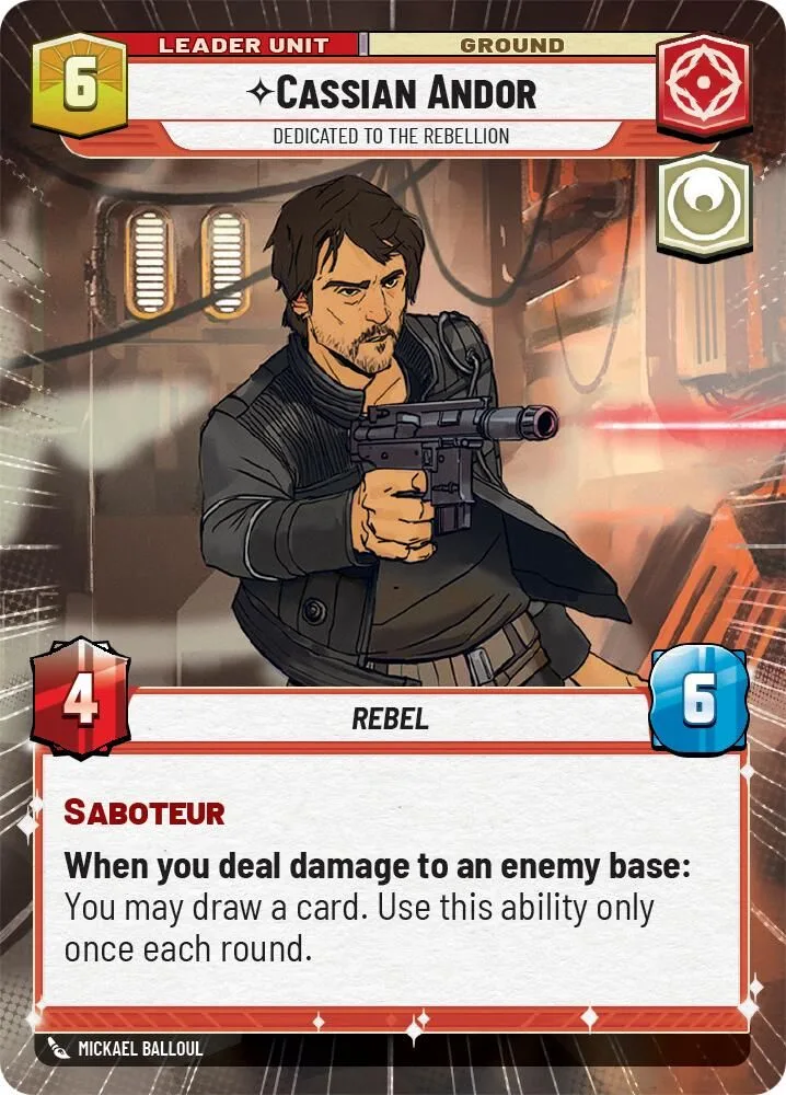 Cassian Andor - Dedicated to the Rebellion (back)