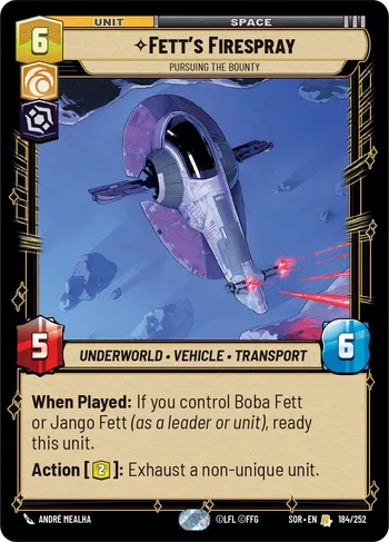 Fett's Firespray - Pursuing the Bounty