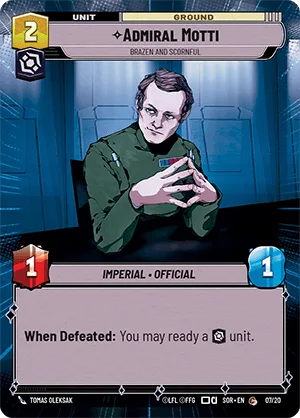 Admiral Motti - Brazen and Scornful